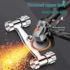 Allcopper And Handle Dual Shower Bath Faucet With Hotcold Mixer Valve