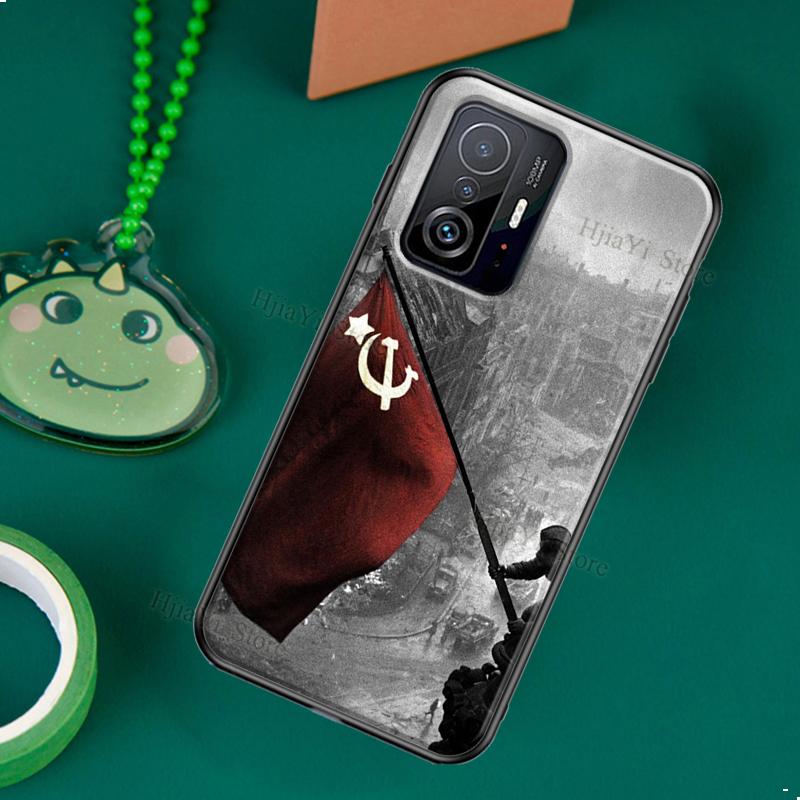 Soviet Union USSR CCCP Flag Case Cover For Xiaomi Mi 11 Lite 10T 11T Pro Phone Case For POCO X3 NFC M3 M4 Pro F2 F3