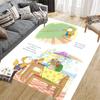 Cute Bobo Home Sofa Decoration for Living Room & Bedroom, Non‑Slip Play Flannel Floor Mat for Game Room