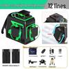 12-Line High Precision Infrared Laser Level for Outdoor Woodworking - Red/Green Light