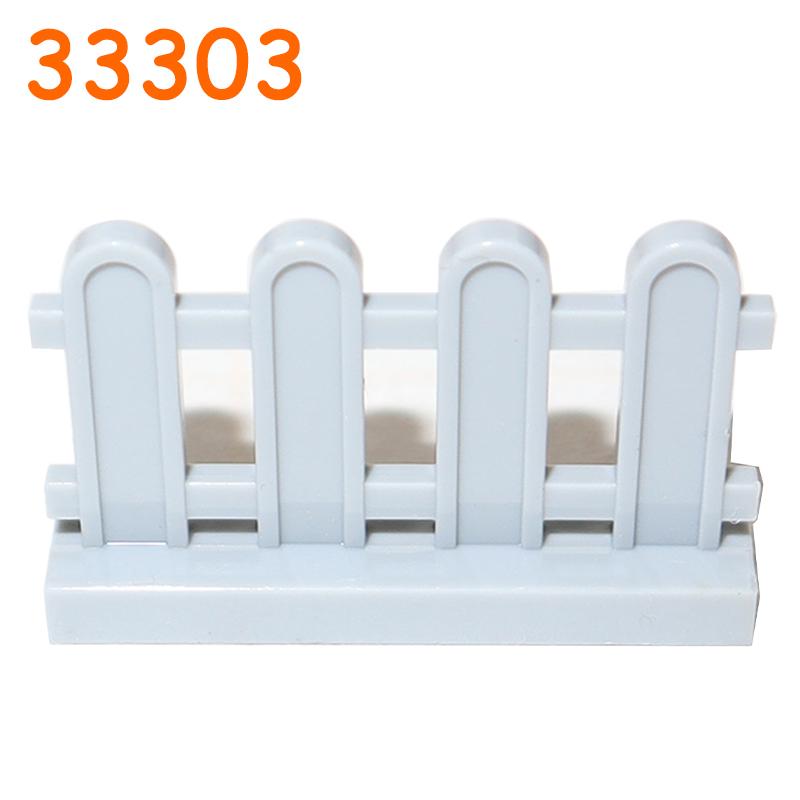 Non-Toxic Fence City Accessories Building Block Moc Part Railing Stair Barrier Ladder Guard Bar Castle Garden Farm Military Assemble Brick