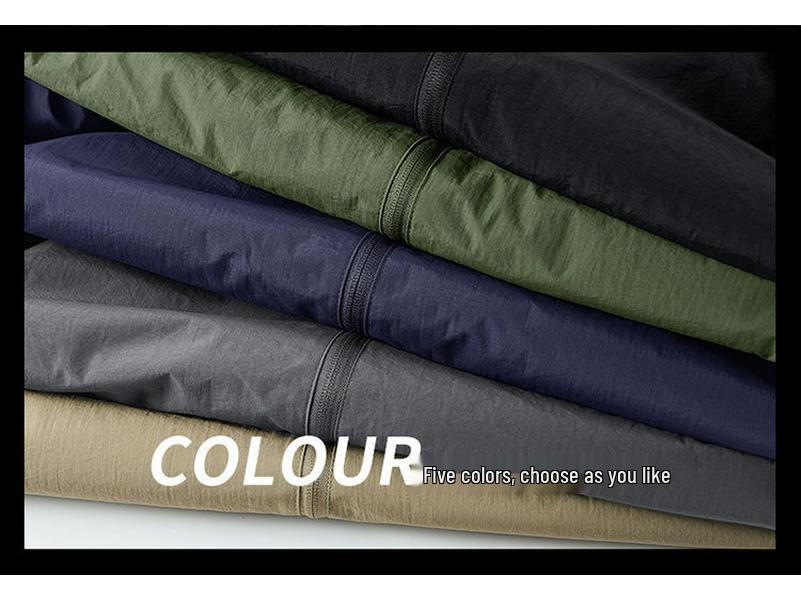 2025 Bestseller: American Style Men's Windproof Waterproof Stand Collar Jacket for Spring & Autumn - Versatile Casual Sport Outdoor Outerwear.