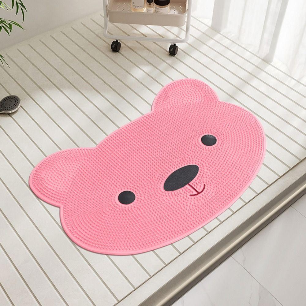 Cartoon Bathroom Non Slip Pad Butterfly Massage Pad Foot Cleaning Tool Foot Pedal  Household