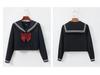 Black Three-Piece JK Uniform Skirt Set: Long-Sleeved Japanese Style Sweet Academy Outfit