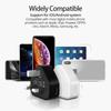 FONKEN Nabíječka telefonu USB UK 3kolíkové Regulační 5V 1A Chytrý telefon Tablet PC Trojúhelníková patka 1A Rychlá univerzální cestovní nabíjecí hlava USB napájecí adaptér