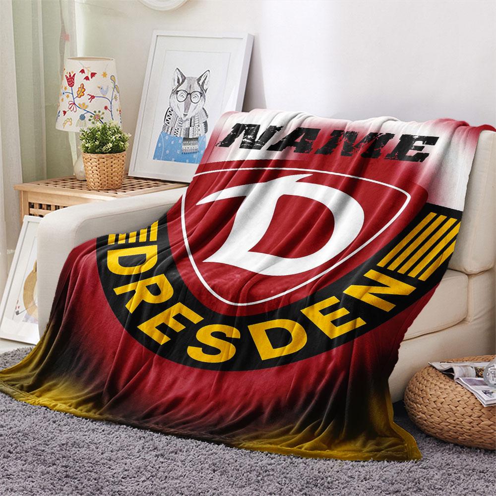 Custom Name,SG Dynamo Dresden Printed Flannel Blanket, soft throw for bedroom sofa, washable, Christmas present, great gift.