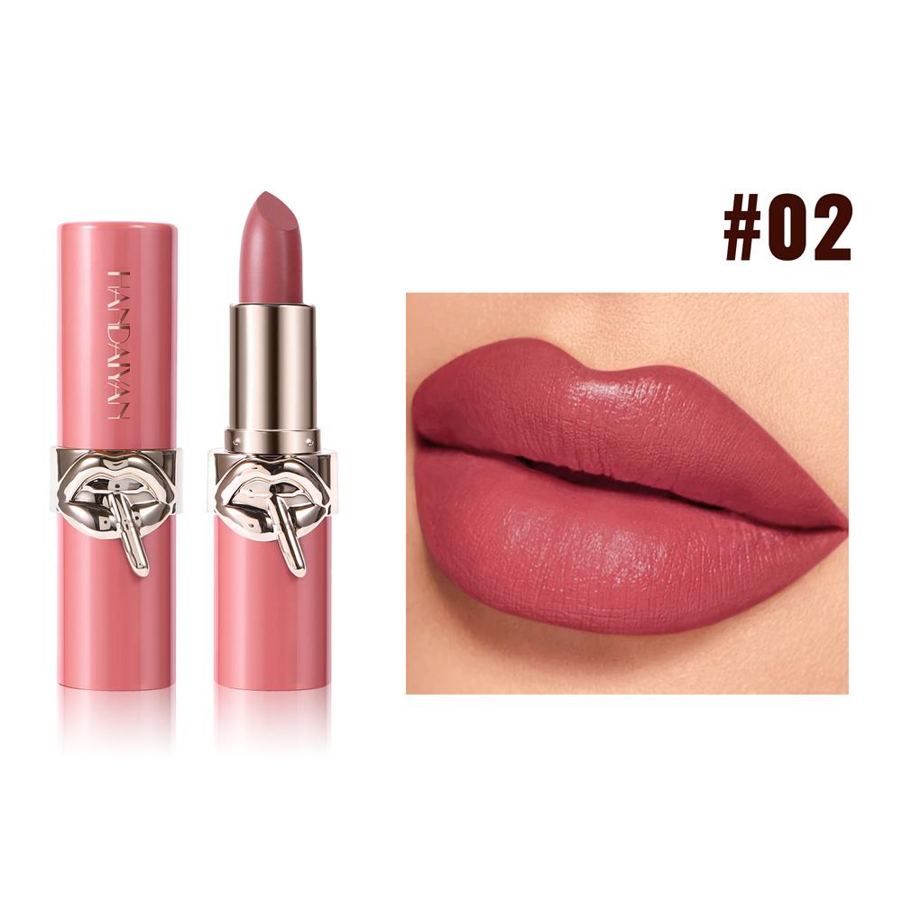 6 Color Matte Lipstick Non-Stick Cup Long-Lasting Velvet Finish Lipstick Pen Smooth Matte Lip Color Waterproof Non-Fading