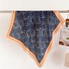 Korean version of maze paper pattern imitation velvet herringbone pattern cotton and linen small square scarf silk scarf headscarf shawl decorative