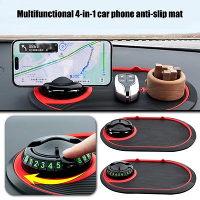 Multifunktionale 4in1 Auto Handy Anti-Rutsch-Matte Kann Das Bewegliche Kennzeichen Verbergen Handy Navigationshalter