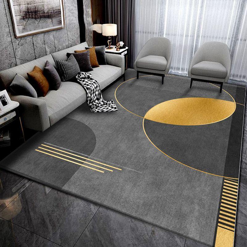 Modern Minimalist Striped Carpet Light Luxury Living Room Anti-slip Mat Home Use Bedside Decoration Rug Bedroom Entrance Terrace