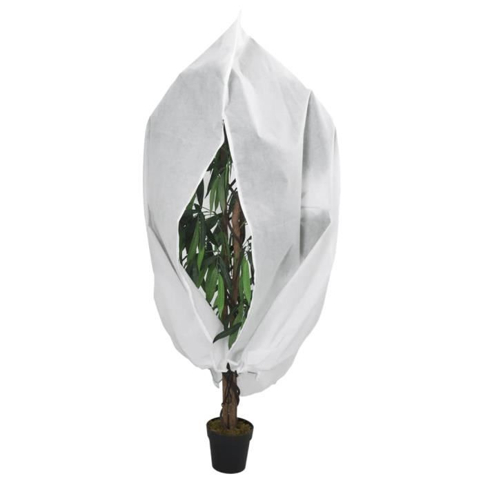 VidaXL Housse de protection pour plantes avec fermeture éclair 70 g-m² 364871