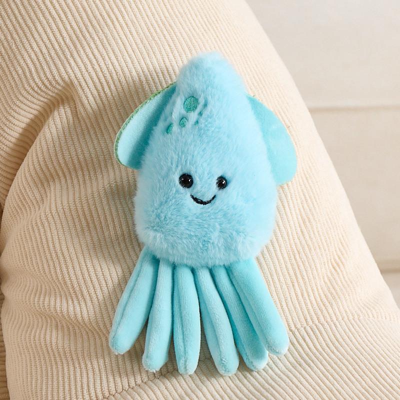 Marine And Food Series Cartoon Plush Refrigerator Magnets With Polyester Filling For Kids And Baby Room Decor