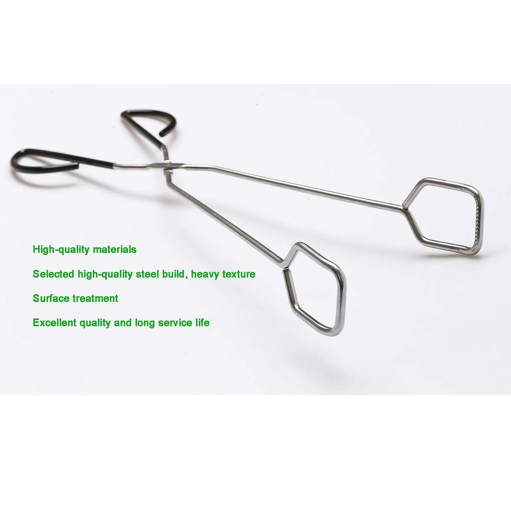 Stainless Steel Kitchen Tongs, Hiash 16 Inch Extra Long Scissor Tongs With Comfortable Handle For Barbecue Grilling