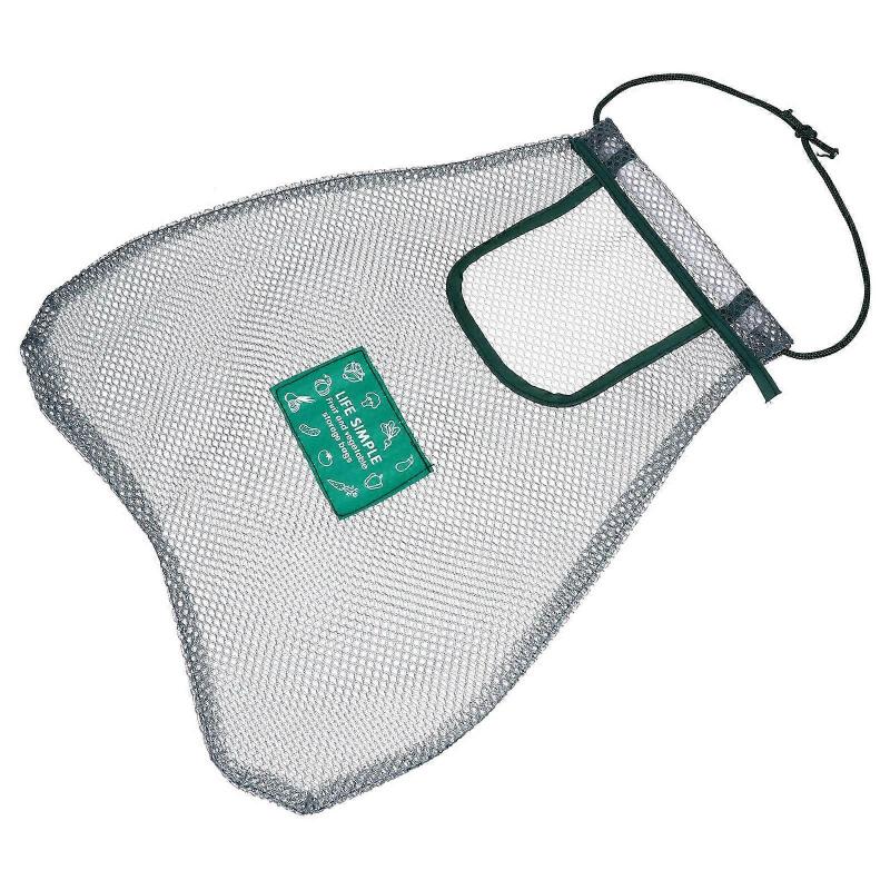 Washable Ventilated Storage Bags with Mesh and PVC for Toy and Sundries Storage Olive Green 2 Pcs