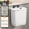 Hanging Trash Can Kitchen Cabinet Door Wall Mounted Garbage Bin Recycling Garbage Basket with Lid Bathroom Kitchen Accessories