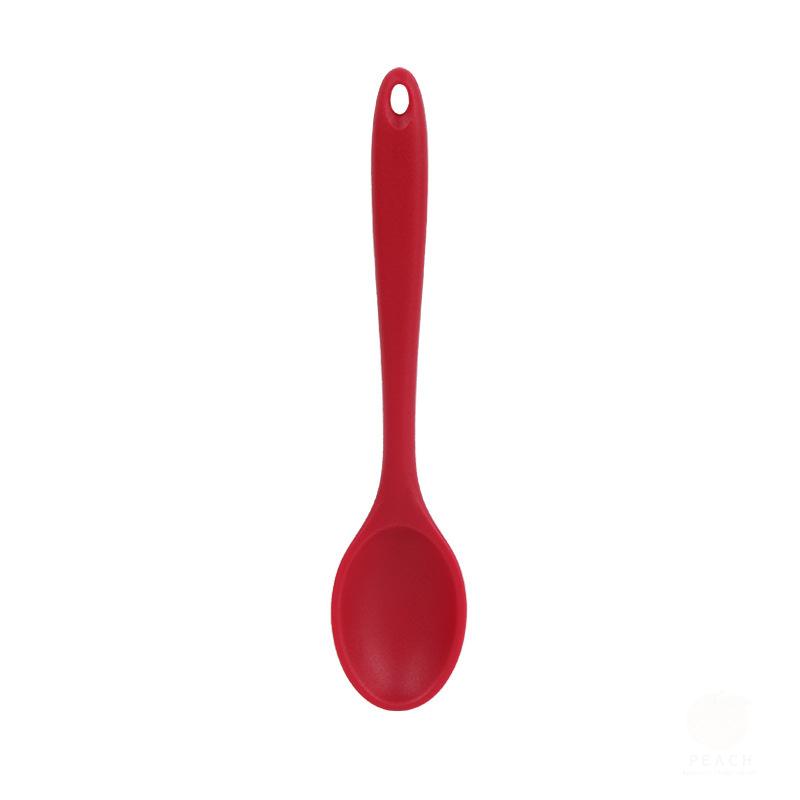 Long Handle Silicone Noodle Spoon Rice Salad Mixing Kitchen Teaspoon