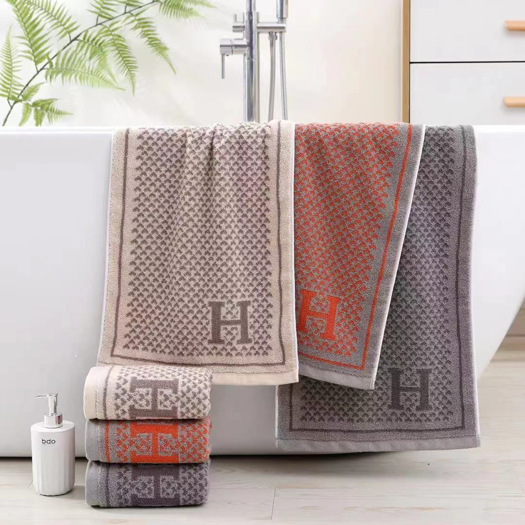 

МОДНОЕ 2 шт. толстое хлопковое полотенце с хорошей воздухопроницаемостью и водопоглощением, подходит для взрослых и детей, приятное для кожи полотенце 35cm x 70cm