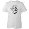 Koi Fish Ying Yang T-shirt Drawing Japanese Inspired Gift Top Men's Unisex Tee