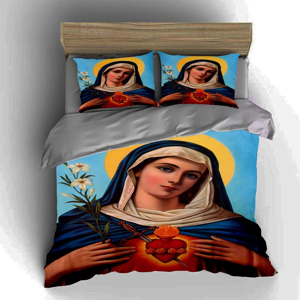 Religious Icon Design. Bedding Duvet Cover Sets Duvet Covers Pillowcases Gifts (1 * Duvet Cover 2 * Pillowcases, Without Duvet Insert)