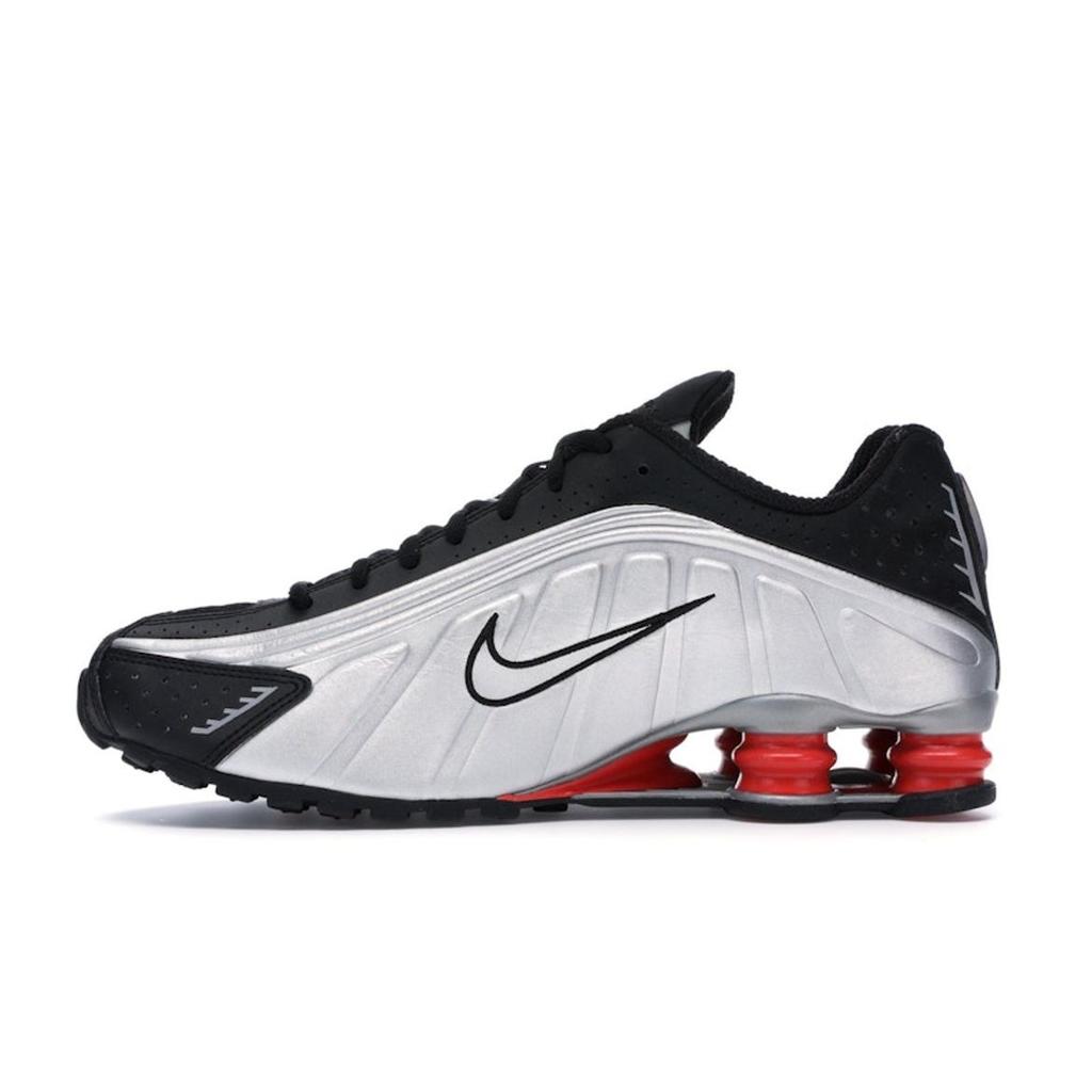 Nike Shox R4 Retro OG 2019 Unisex Sneakers Silver Black Metallic-Silver BV1111-008