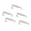 5Pcs 20g Vib Fishing Bait Metal Vib Hard Fishing Lure Artificial Hard Lures Fake Bait Silver