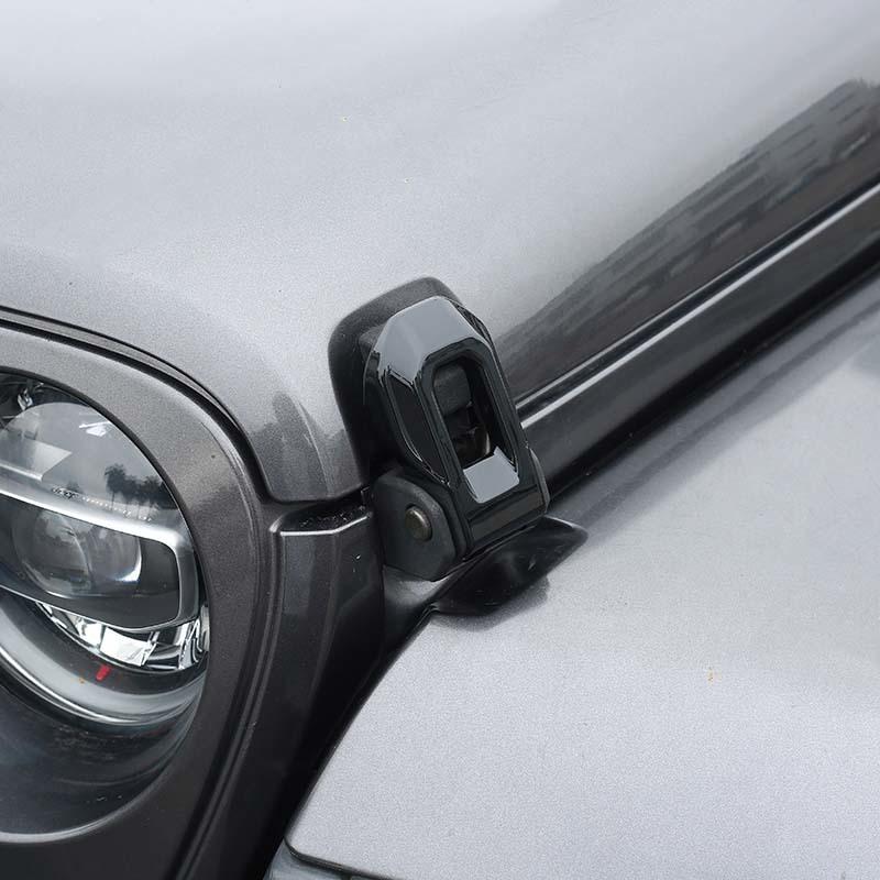  Fit For Jeep Wrangler JL For JT Gladiator 2018 Up ABS Front Engine Hood Ornament Decoration Cover Protective Sticker Car Exterior Accessories