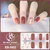 CS Waterproof No-Cure Gel Nail Wraps, Full Cover Spring & Summer Blend & Contrast Color Nail Stickers, Nail Patch Films