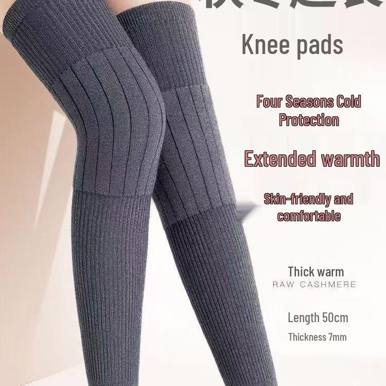 Cashmere Knee Pads: Autumn/Winter Velvet Warmers for Men & Women
