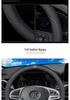 Genuine Leather Steering Wheel Cover for BAIC Senova D-Series Vehicles