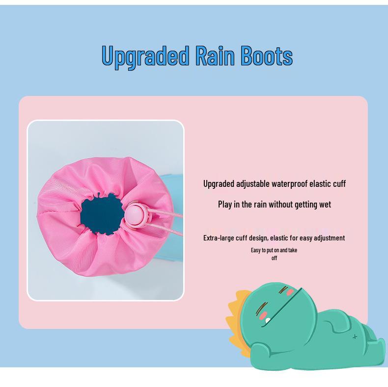 Dětské kreslené nepromokavé holínky do půl lýtka s odnímatelnou fleecovou podšívkou pro chlapce a dívky