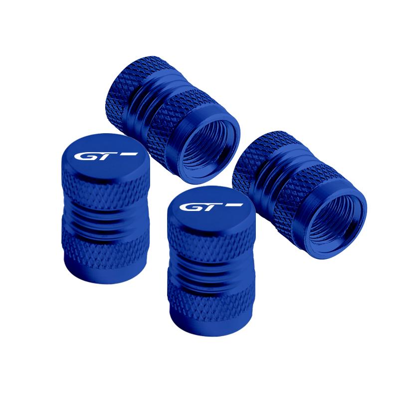 4pcs Metal GT Badges Car Wheel Tire Valve Caps Covers For Peugeot RCZ 206 307 308 3008 207 208 508 2008 5008 RIFTER Accessories