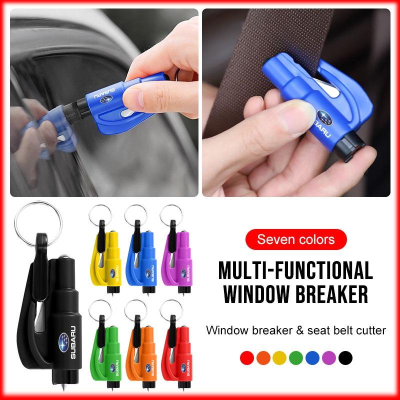 2-in-1 Car Tools Car Safety Hammer Window Breake Life Saving Seat Belt Cutter For Subaru Impreza STI Forester Outback XV Crosstrek Legacy WRX