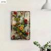 Vintage Metal Wall Art Rustic Tin Sign Cactus Flower Retro Decor