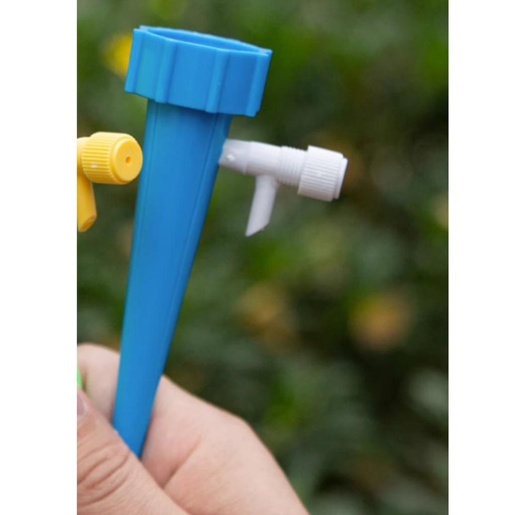 Self Watering Spike for Plant Plastic Automatic Plants Waterer Insert Device with Adjustable Valve