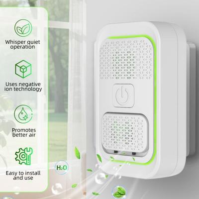 US UK EU Plug Air Purifier Small Plug-In Air Purifier Air Cleaning Negative Ion Generator  Bathroom