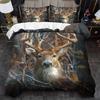 Cute Animal Deer Print Duvet Cover Set Multi Size Quilt Cover Queen Size Bedroom Bedding Decoration Machine Washable Adult Boy Girl Bedroom