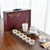 Lamb Fat White Porcelain Gongfu Tea Set - Customizable Tea Cups & Business Gift 
