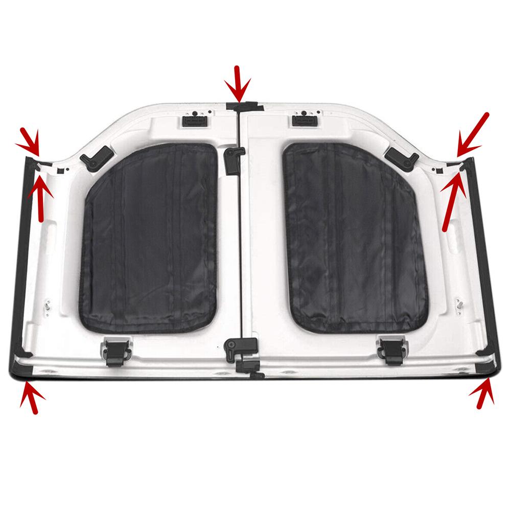 Dachleck Reparaturset Hardtop Abnehmbare Abdeckung Schaumstoffblocker Dichtungsset für Jeep Wrangler JK JKU 2007-2017 2/4-türig Autozubehör
