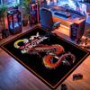 Prince of Darkness Themed carpet, suitable for living room, bedroom, game room, computer room and home décor.