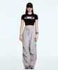 BORN TO WIN Blur Logo Crop Top [Black]