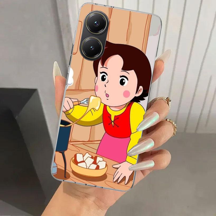Heidi Cute Cartoon Phone Case for Xiaomi Poco X5 X6 X7 Pro F7 Ultra M7 Redmi 15 15C 13 13C 12 12C 10 10A 10C 9 9A 9C 9T Shell Po