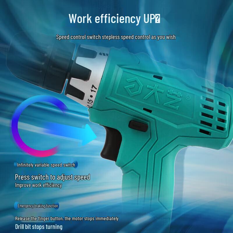 Dayi 20V Cordless Drill & Screwdriver CN plug (adapter included)