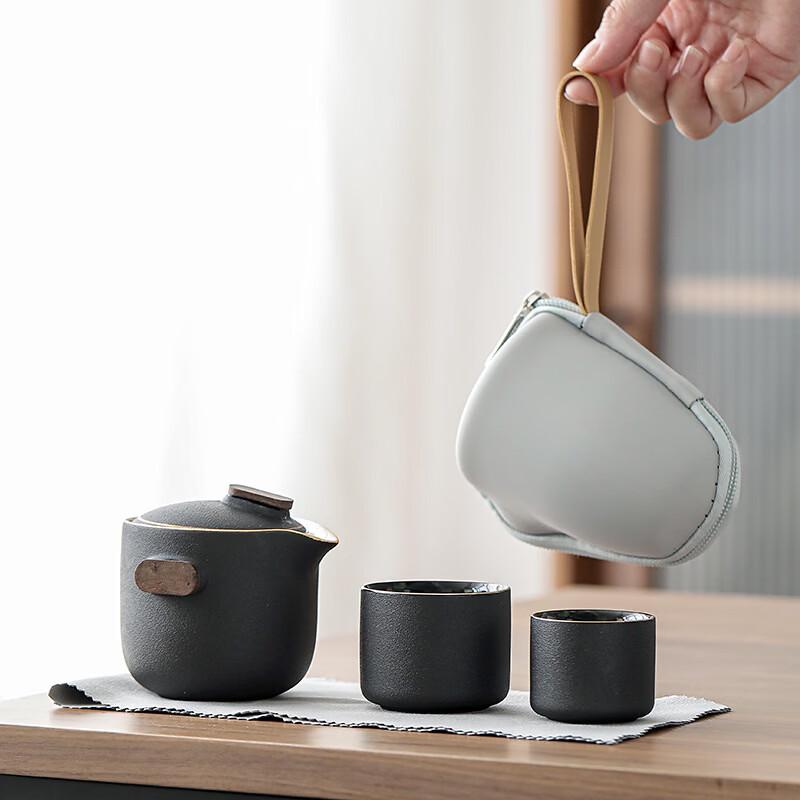 Портативный керамический чайный набор для церемонии Гунфу