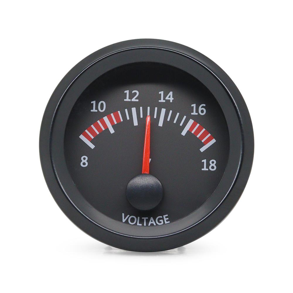 

52MM Gauge 12V Water Temp Oil Temp Gauge Oil Pressure Fuel Volts Gauge Air Fuel Ratio Boost Exhaust Temp Meter Black Face Gauge