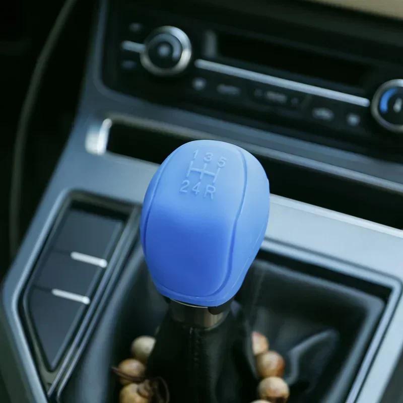 Car Manual Gear Round Silicone Head Cover Gear Gear Handle Cover Bobble Cover Small Truck General Supplies