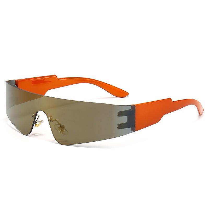 Futuristic Technology Frameless One-Piece Sunglasses Trendy Men And Women Driving Cycling Eyewear Street Photography Eyeglasses