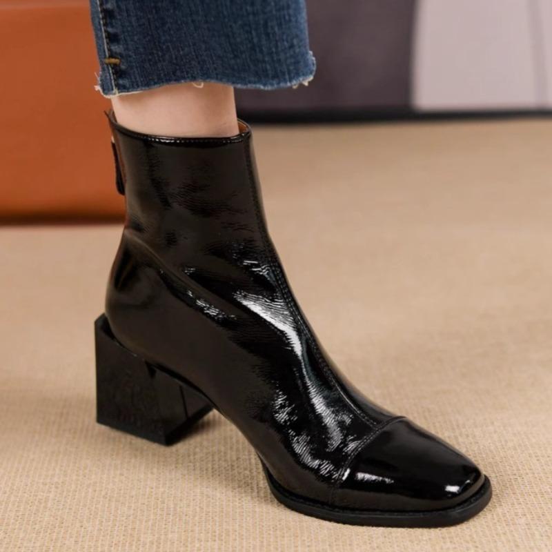 High Heels Women Short Boots Ankle Fashion Chunky Shoes New Trend Sexy Pumps  Winter Goth Heeled Woman Chelsea Botas Mujer