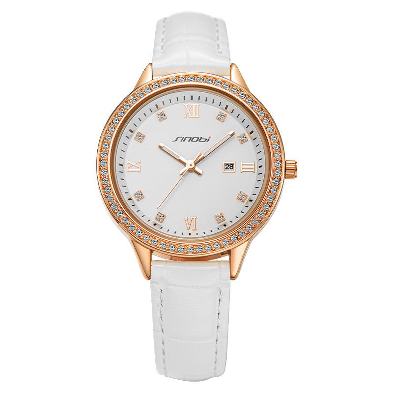 

Ladies Watch Women S Diamond-Encrusted Light Luxury Business Watch Women S Belt Waterproof Quartz Watch 9846
