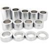 13 PCS CNC Billet Wheel Axle Spacer Kit I.D. 1.0'' - O.D. 1-1/2" for Harley  Bobbers and Choppers (Chrome)