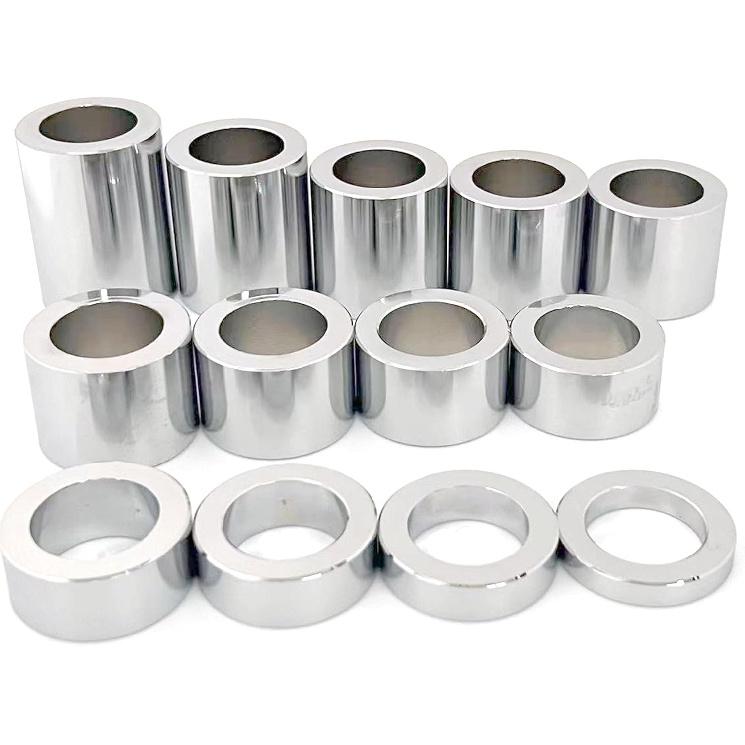 13 PCS CNC Billet Wheel Axle Spacer Kit I.D. 1.0'' - O.D. 1-1/2" for Harley Bobbers and Choppers (Chrome)